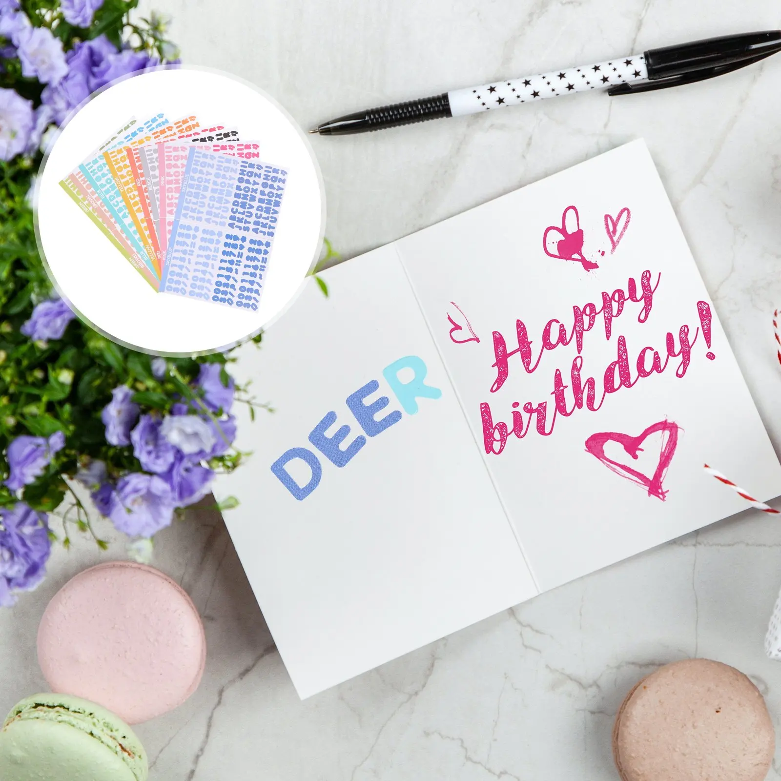 

Набор из 16 листов цветных наклеек с алфавитом, декоративные буквы для скрапбукинга, альбомов, бумажных поделок, творческих проектов для детей