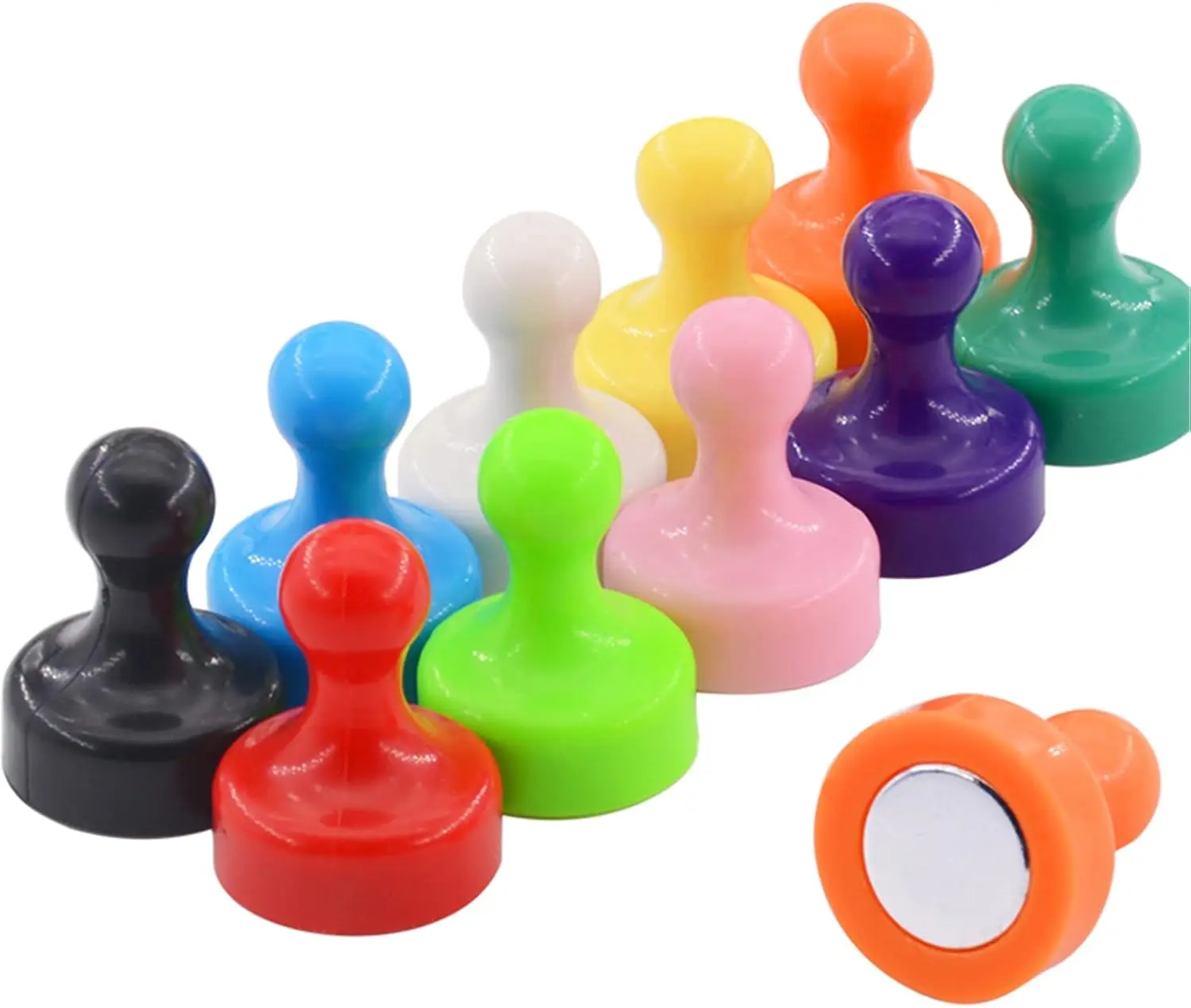 The strong magnet is suitable for the whiteboard, 10 colorful decorative neodymium refrigerator magnets, cute refrigerator magne