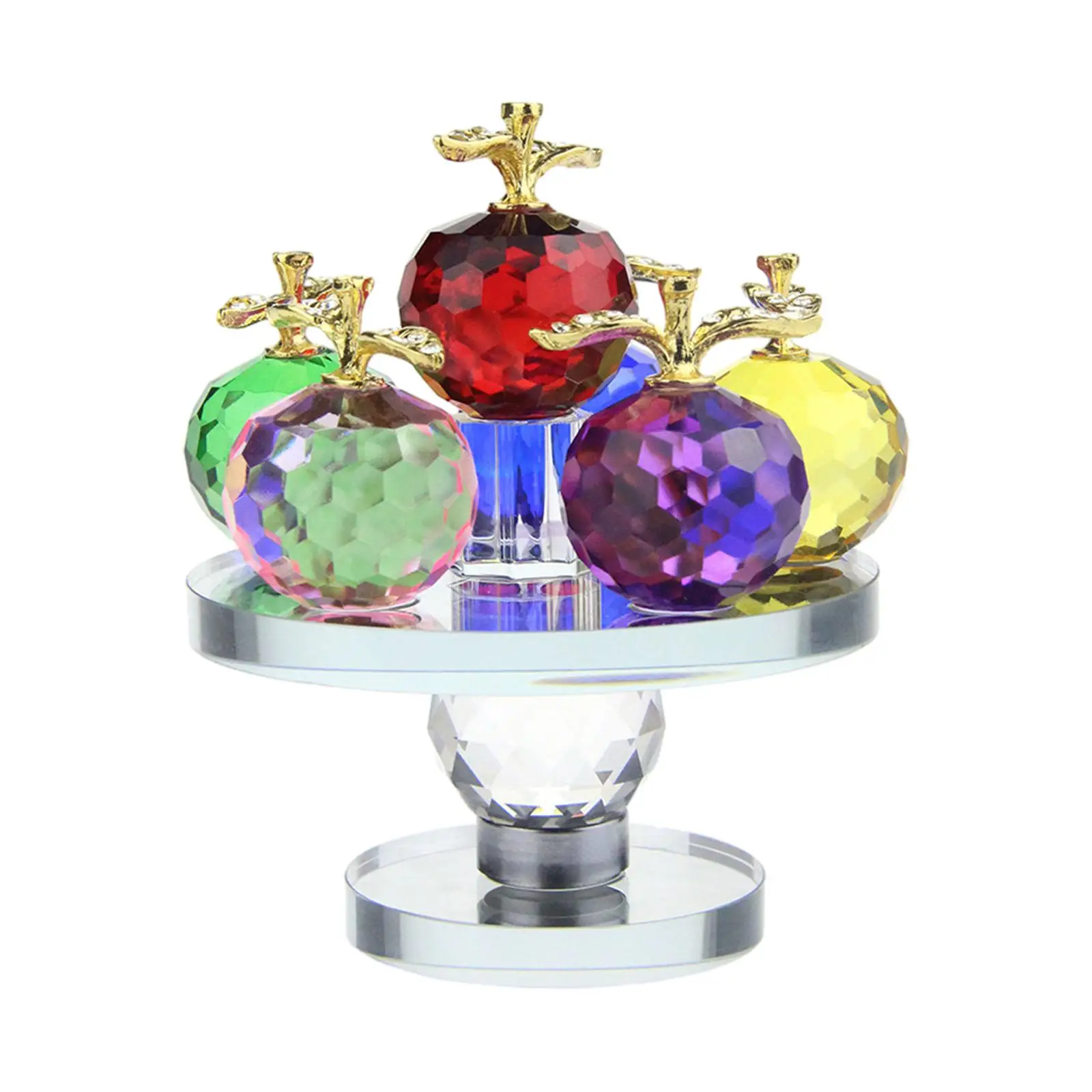 Apple Figurine Christmas Gift Collection Decorative Statue Creative Sculpture for Cabinet Office Living Room Bedroom Xmas Decor