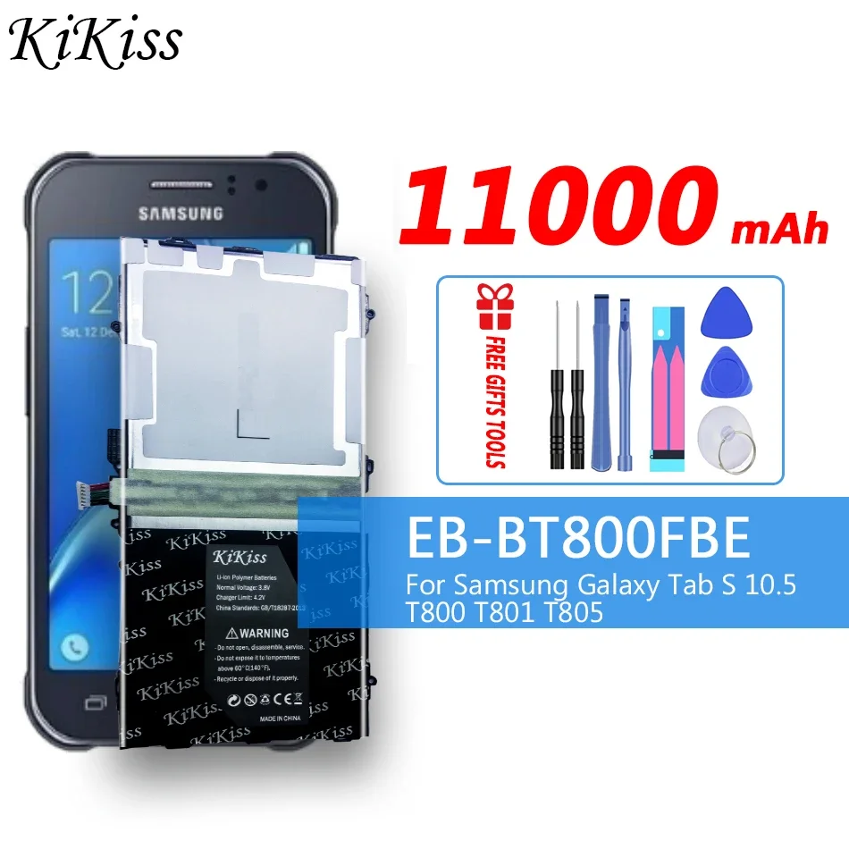 11000mAh Battery For Samsung Galaxy Tab S 10.5 SM-T800 T800 T801 T805 EB-BT800FBE Li-ion Polymer with Tracking Number