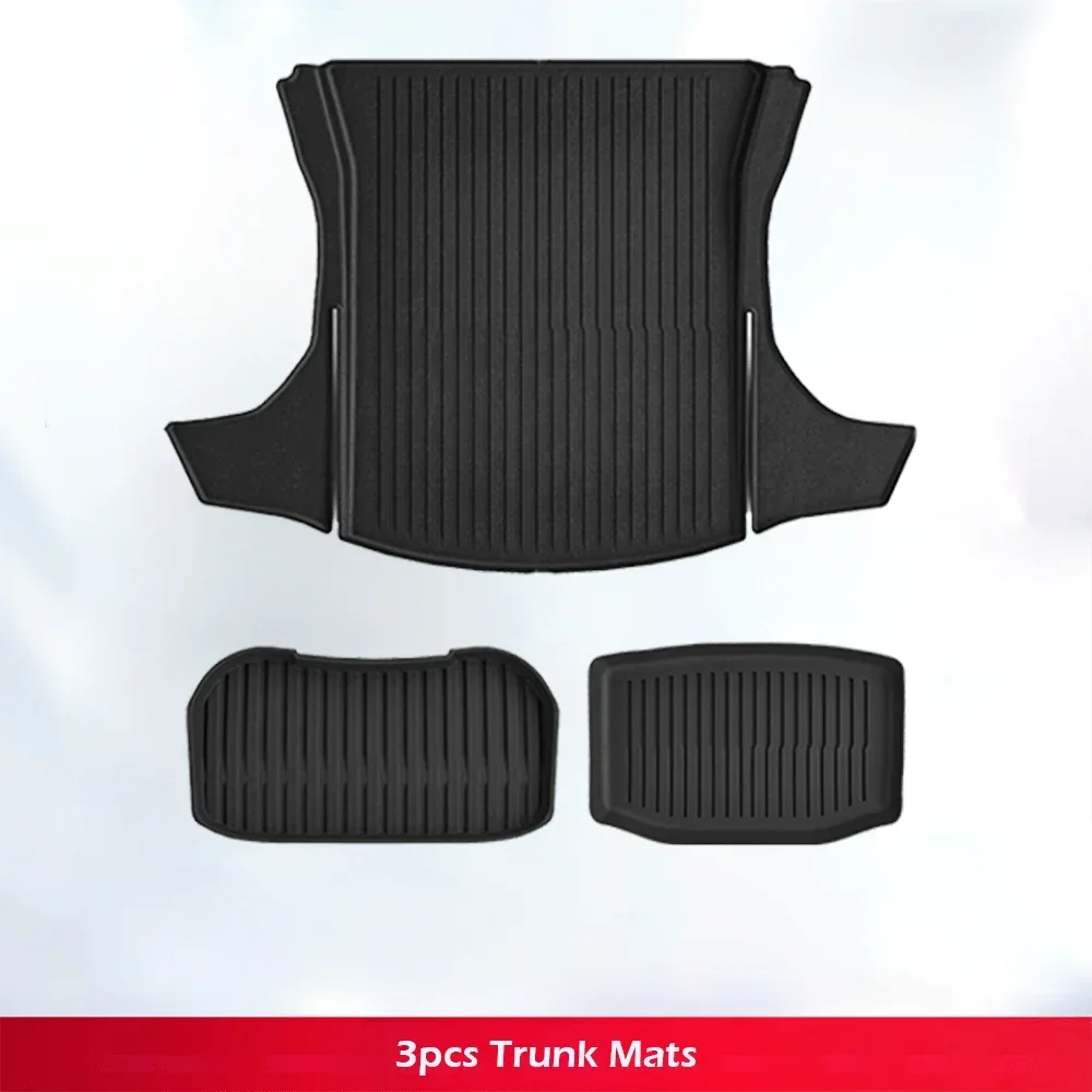 TPE Floor Mat for Tesla Model 3 Highland with Door Sill Protector Trunk Mats Front Rear Cargo Liner for Model 3 2025 2024