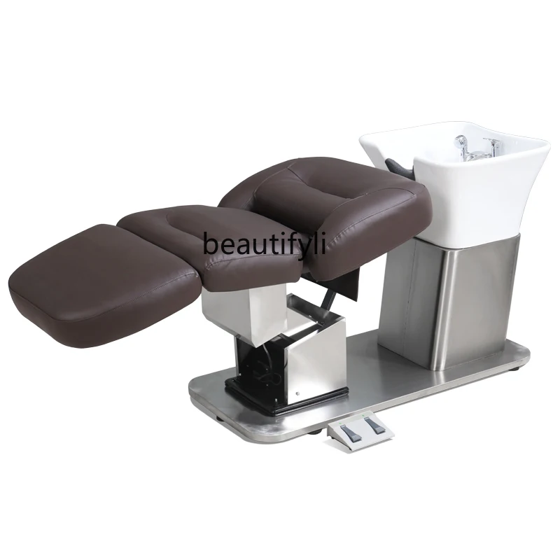 

Massage Shampoo Bed Barber Shop for Hair Salon Rotating Massage Couch Multifunctional Electric Intelligent Flushing Bed