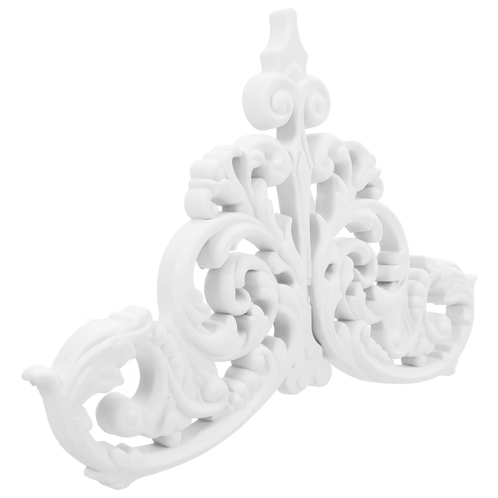 

Sturdy Ceiling Medallion for Light Fixtures Decorative European Design Easy Installation Durable Unpainted Appliques Wall Mirror