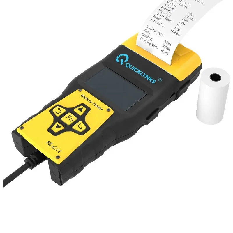 Battery Health And Charge Testing 12V Intelligent Battery Tester lead acid 12v  battery  discharge tester Built-lnPrinter