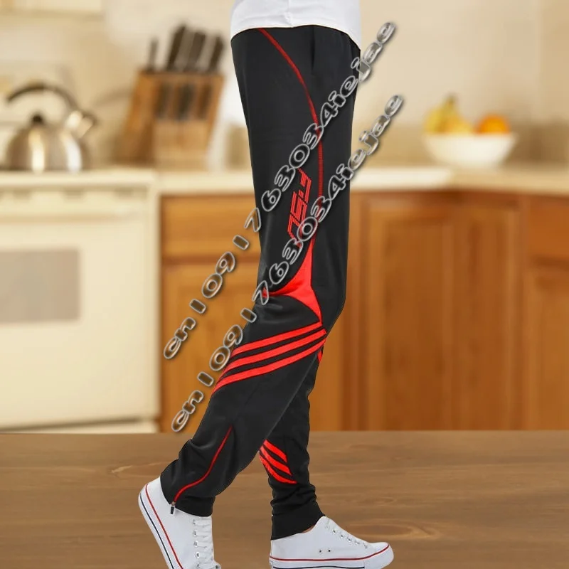 

Men Autumn New Casual Sports Pants Print Pockets Elastic Waist Loose Quick Drying Fitness Running Basketball Training Trousers