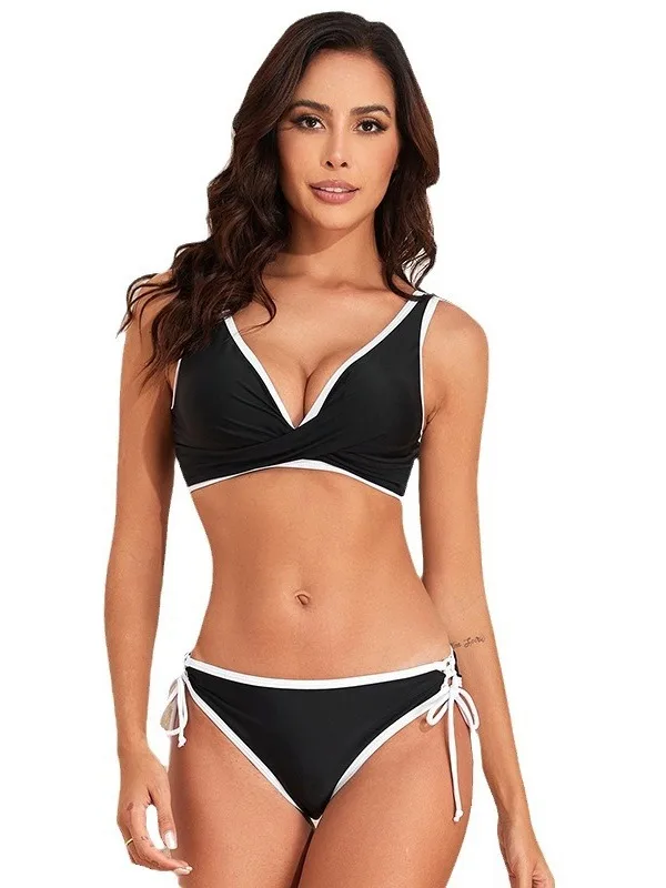 Bikinis sexys para mujer, traje de baño recortado, de corte alto Bikini, trajes de baño con Push-Up, conjunto de Bikini para playa 2024