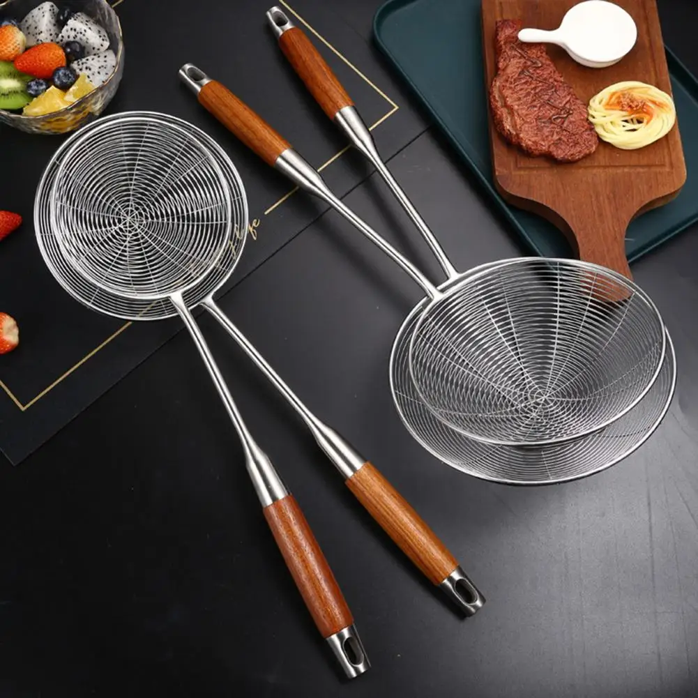 Skimmer Ladle Utility Large Cooking Spoon Slotted Skimmer Ladle Stainless Steel Colander Spoon