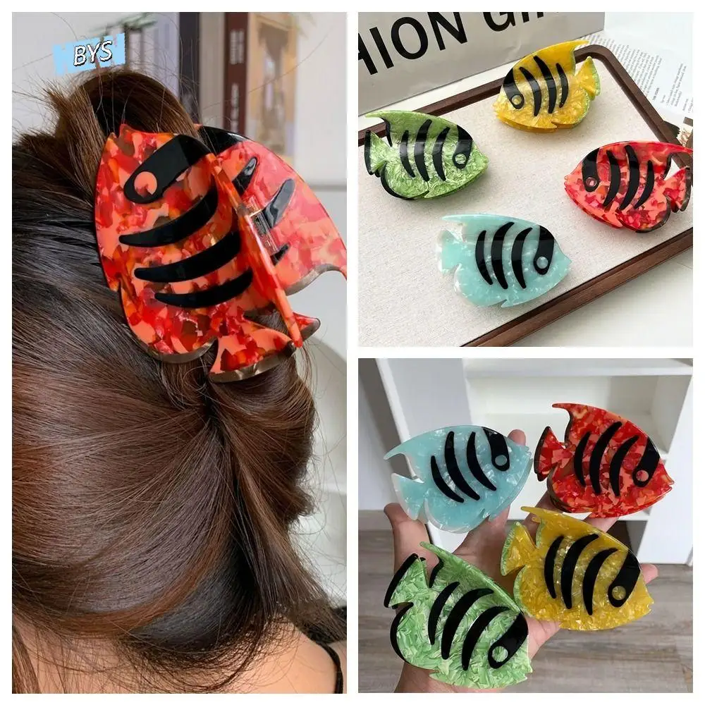 

Acetic Acid Acetate Animal Hair Claw Ocean Series Tropical Fish Sea Creature Hair Clip Cartoon Headdress Big Shark Clip Girl