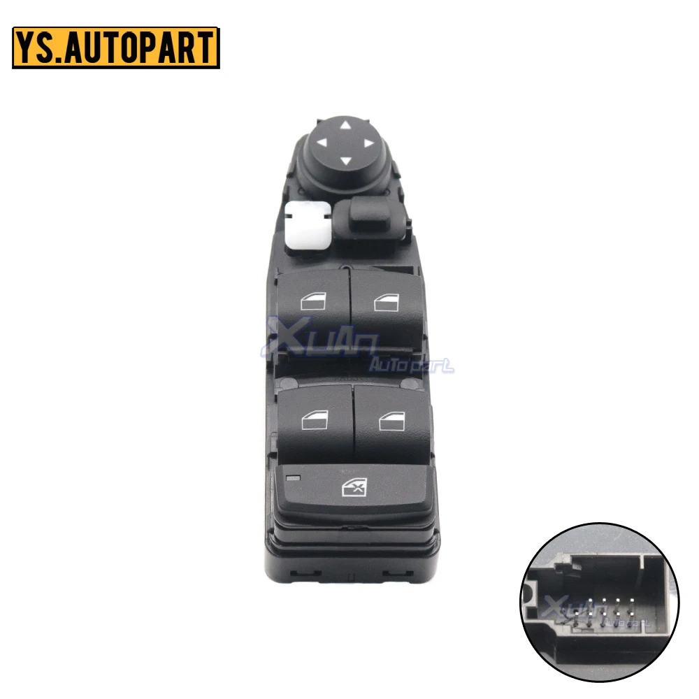 Interruptor eléctrico para ventana, botón para BMW 328i, 335i, M3, 535i, 550i, M5, X3, X4, X5, X6, F20, F30, F31, F36, F45, 61319208109