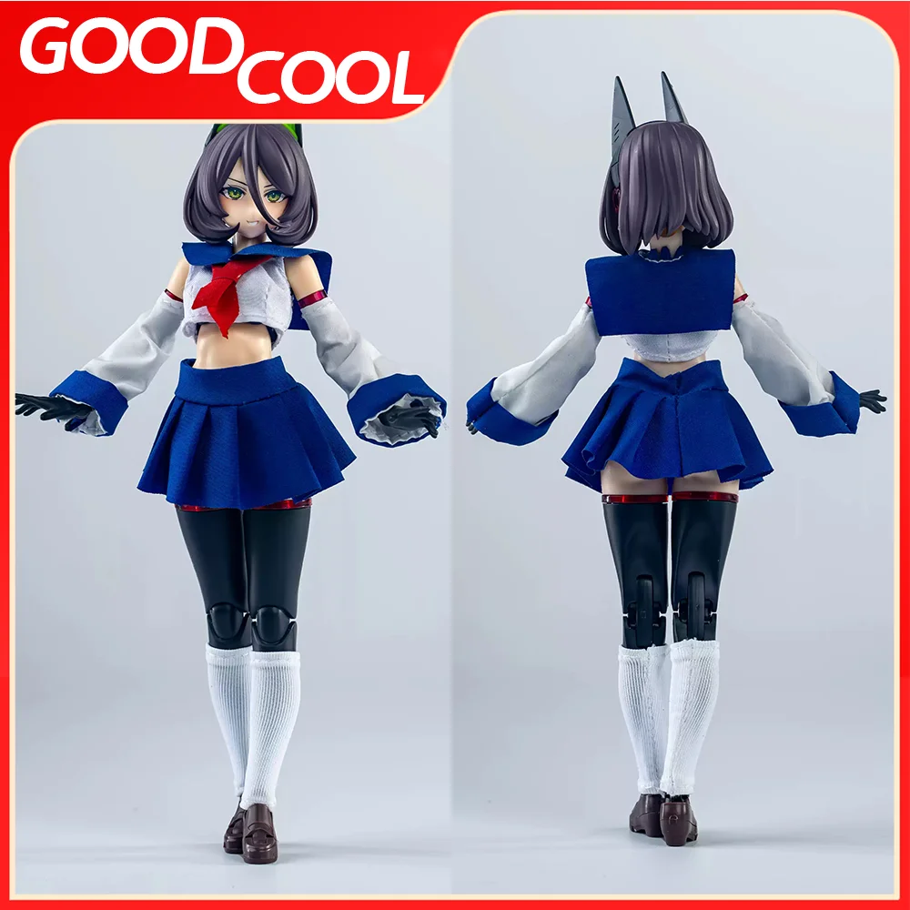 In Magazzino C016 1/12 Bilancia Soldato Femminile Stile College Carino Uniforme Da Marinaio Vestiti Accessorio Misura 6 pollici Action Figure Regali Del Corpo