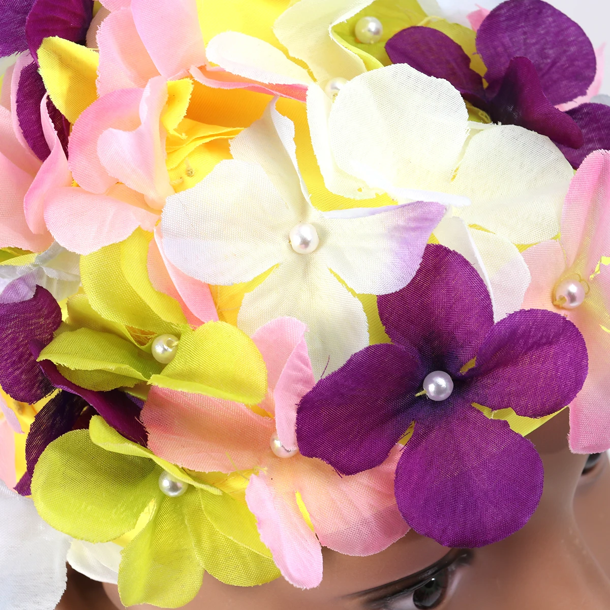 

Stereo Petal Swim Cap Fashion Comfortable Reusable Anti S Easy to Wear Bath Cap Flower Swimming Women Caps Hat