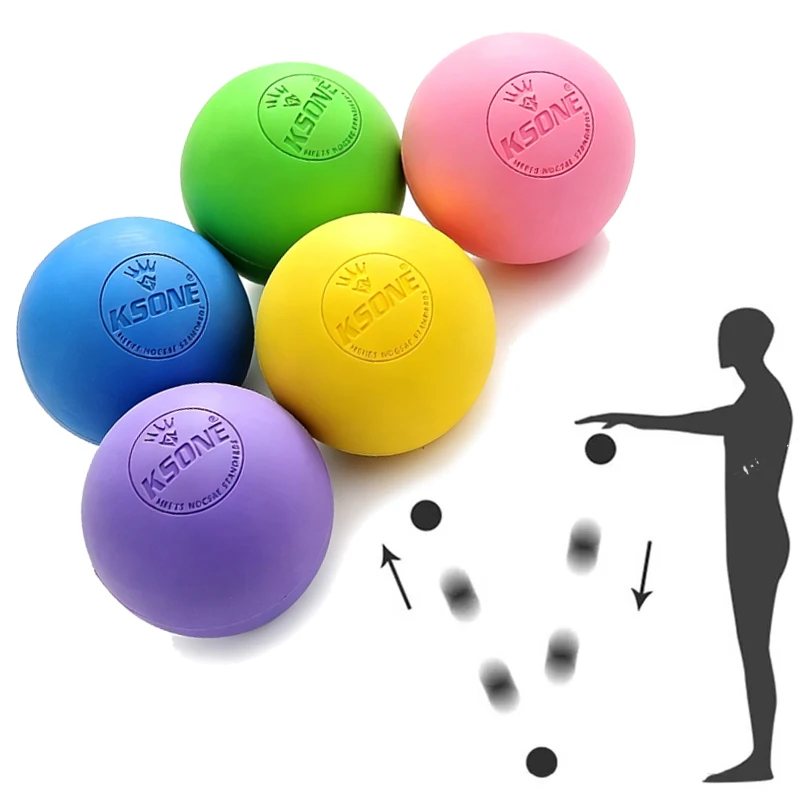 Lacrosse Balls Rubber Fascia Massage Ball Portable Yoga Fitness Deep Tissue Muscle Mobility Foot Back Shoulder Healt Care