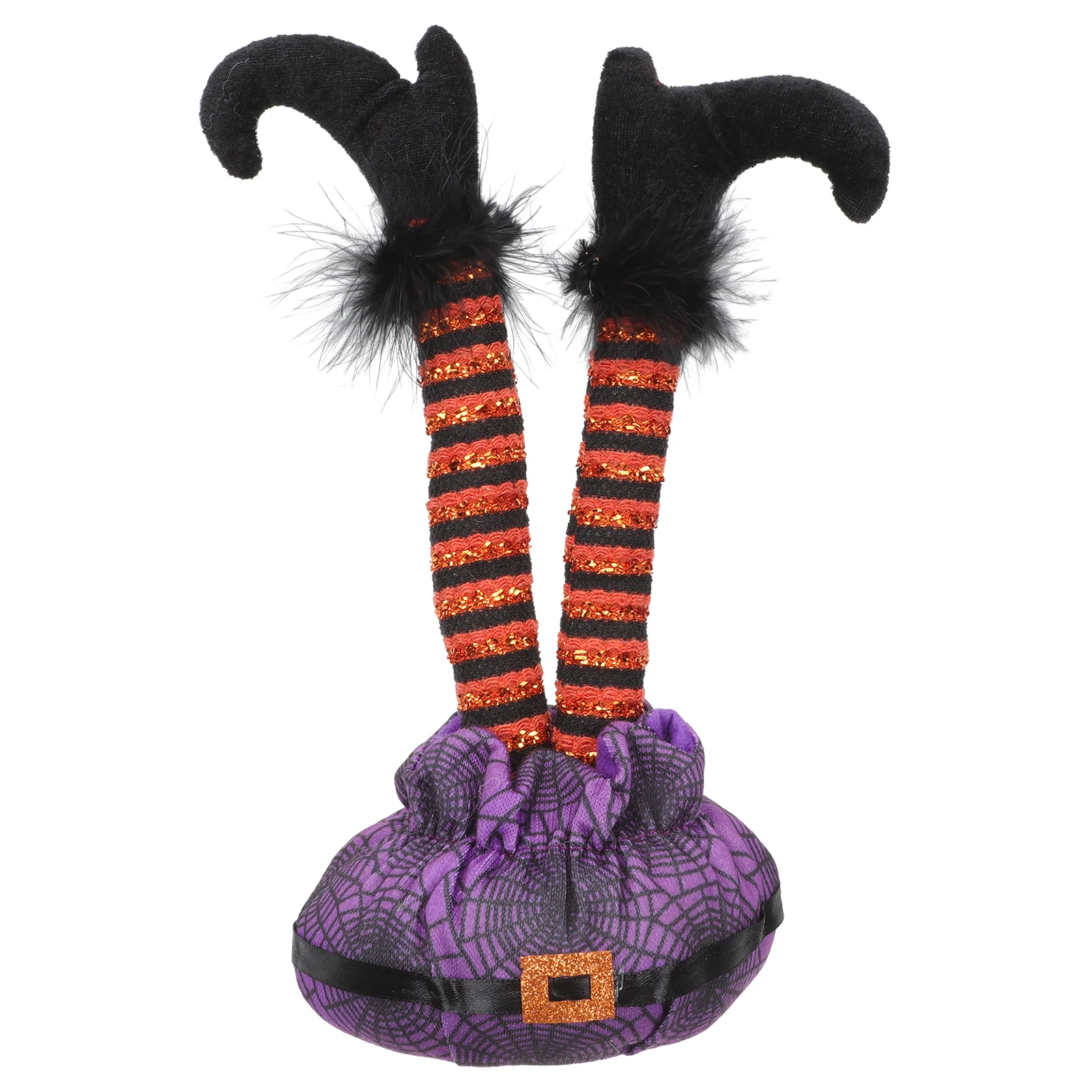 

Halloween Leg Props Upside Down Striped Legs Decorations For Indoor Outdoor Home Office Party Scene Flexible Wire Included