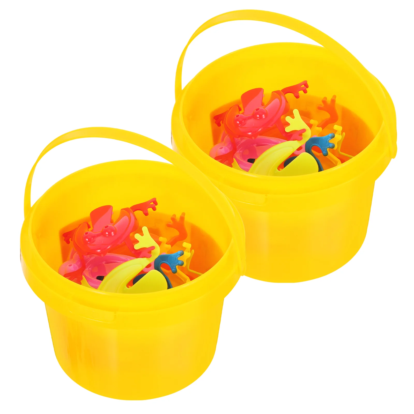 24 Pcs Animal Frog Toy Bouncing for Kids Jumping Realistic Frogs Toys Pressing Child