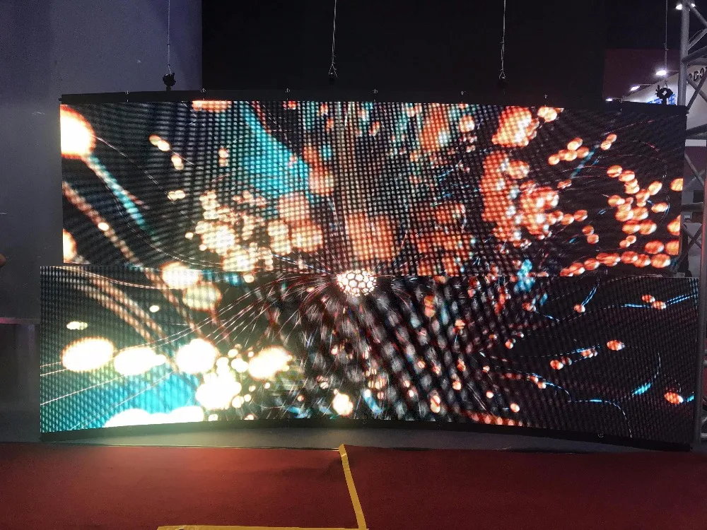 وحدة LED P2 لوحة تلفاز LED داخلية شاشة RGB LED لوحة مصفوفة نقطية P2 128x64 بكسل لوحة LED منخفضة السعر