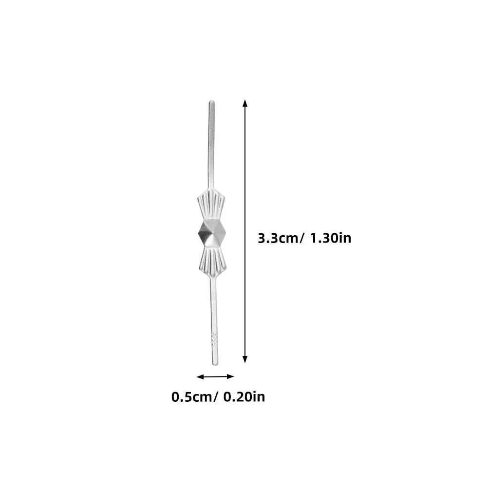 200 قطعة مقاطع فراشة معدنية كروم الذهب ربطة القوس فيونكة كريستال السحابات أضواء الثريا اكسسوارات السقف كريستال موصلات #3
