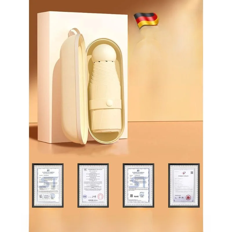 

Portable Women's Umbrella UV Protection Double Layer Bla Glue ket Size Sunny Rain Dual Use Cact Sunade Holm ield