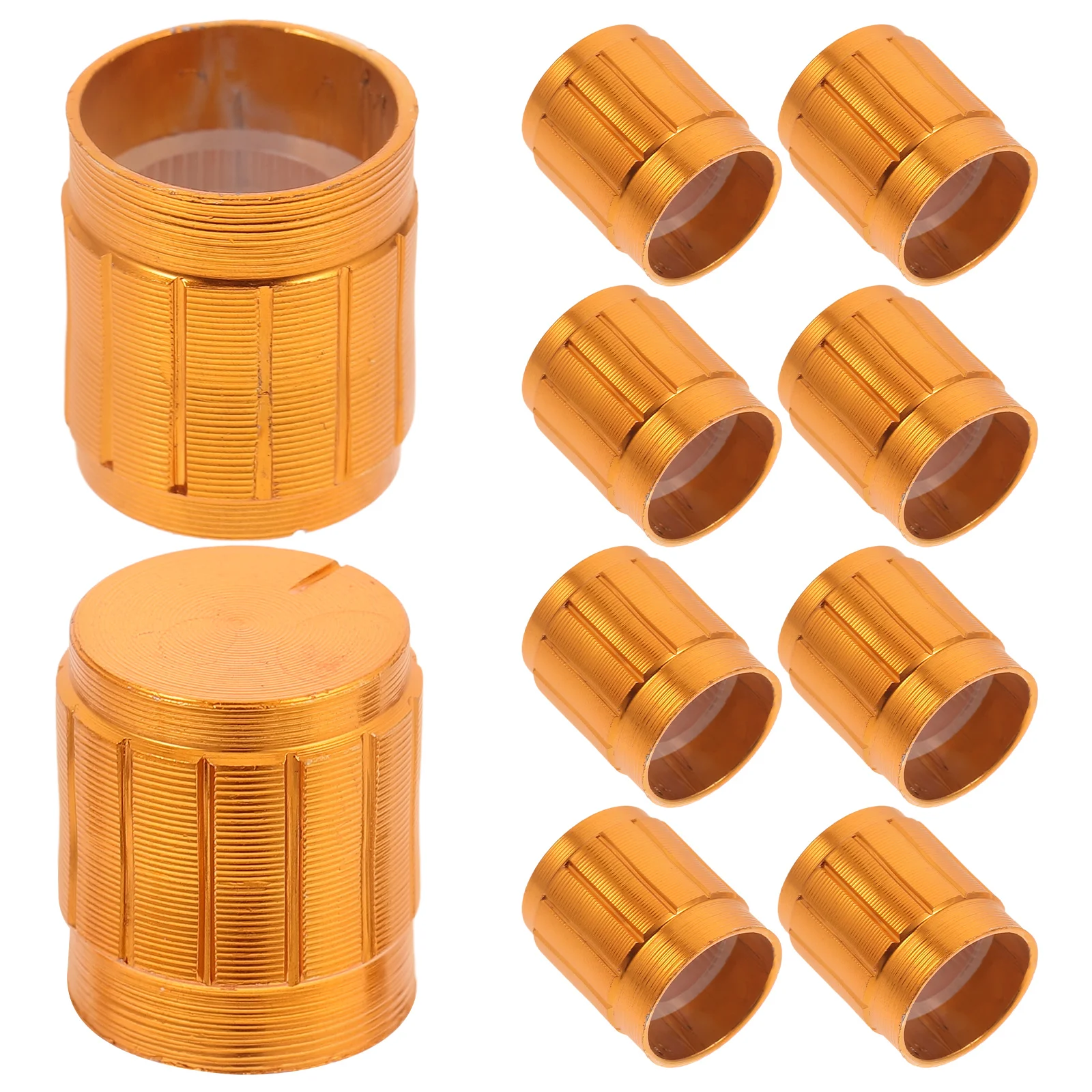 

10pcs Potentiometer Knob Aluminum Adjustment Volume Control Electric Guitar Repair Parts