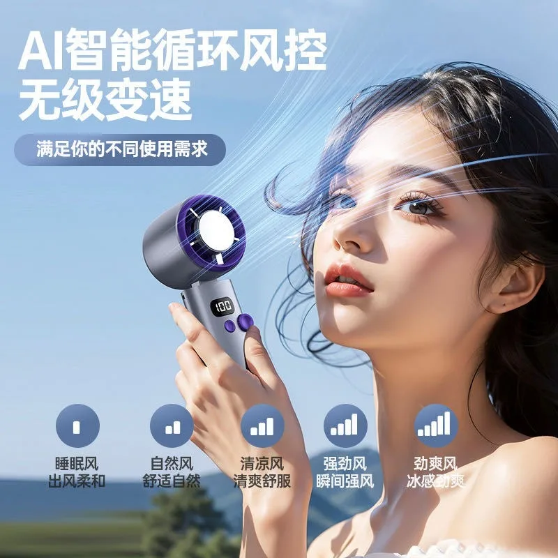 Portable Handheld Mini Fan Semiconductor Ice Cooling Fan Outdoor Pocket Air Cooler for Personal Heat Relief