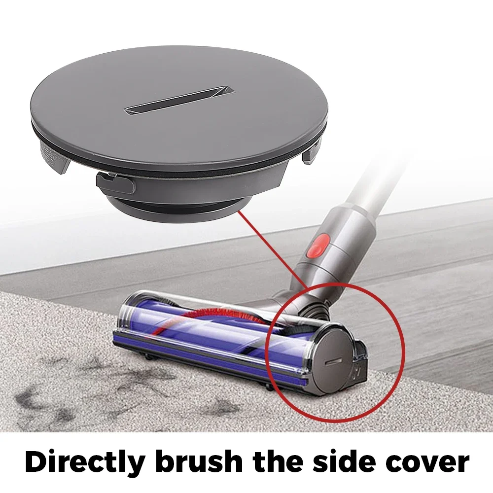 フロアブラシサイドカバーアタッチメント Dyson V6/V7 ダイレクトドライブコードレス掃除機ブラシロッドエンドキャップカバーアクセサリー