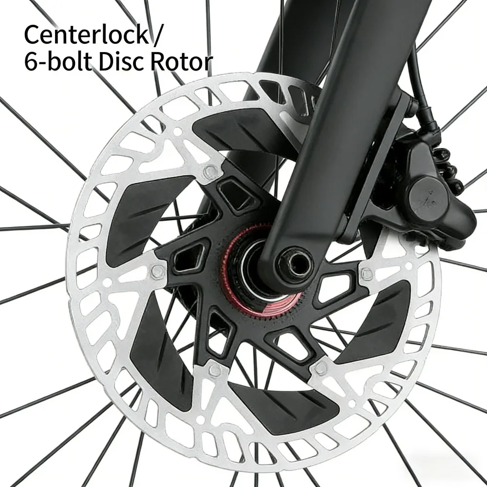 

Floating Heat Dissipation Brake Rotors for Road & Mountain Bikes, 6-Bolt & Center-Lock