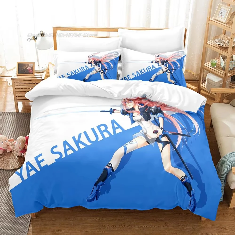 

Honkai impact 3rd Bedding Set Single Twin Full Queen King Size Bed Set Adult Kid Bedroom Duvet cover Sets 3D Print Kawaii Anime