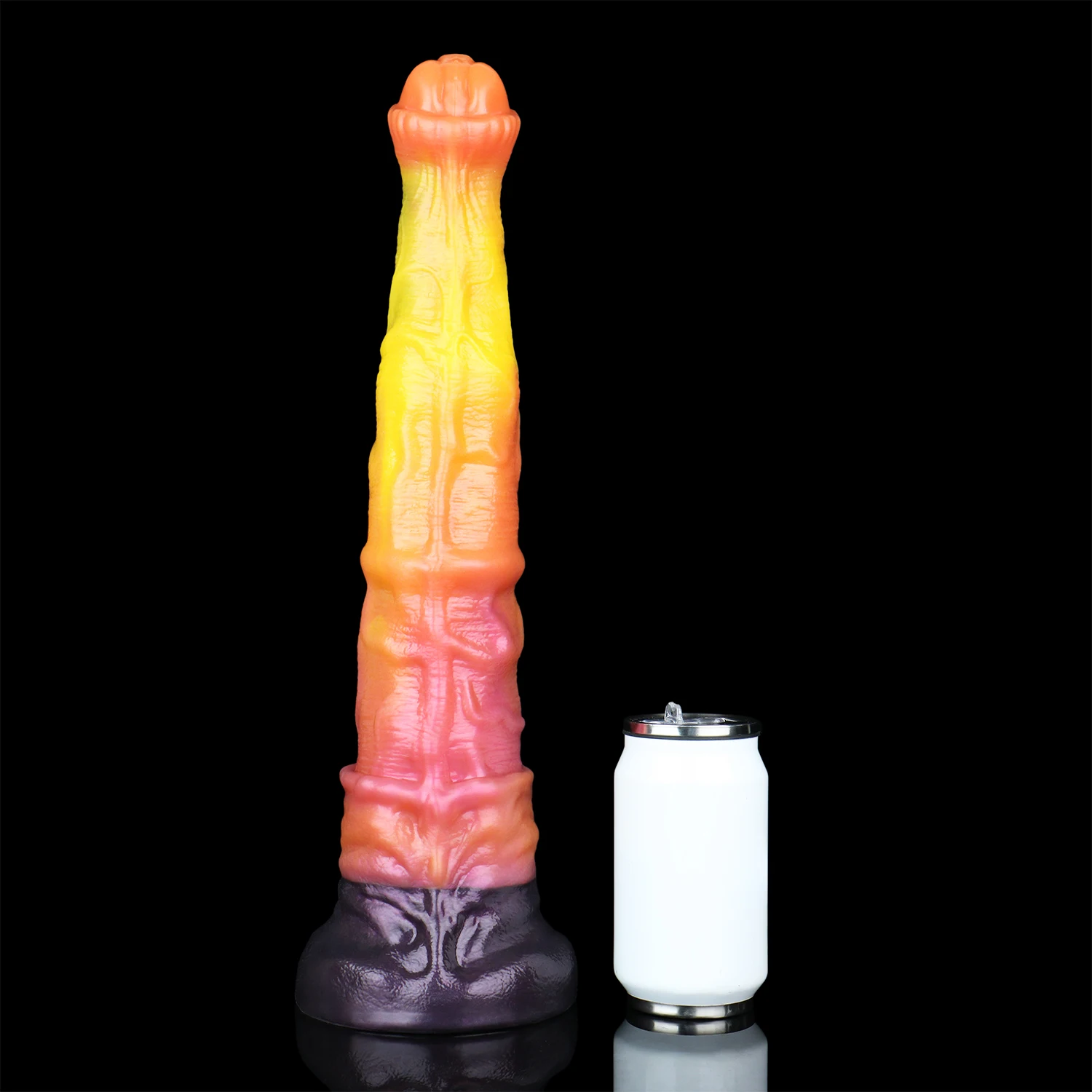 FAAK Fantasy Long Horse Dildo Size S M L With Sucker Soft Silicone Multi Color Big Animal Penis Anal Sex Toys For Women Men - view 6