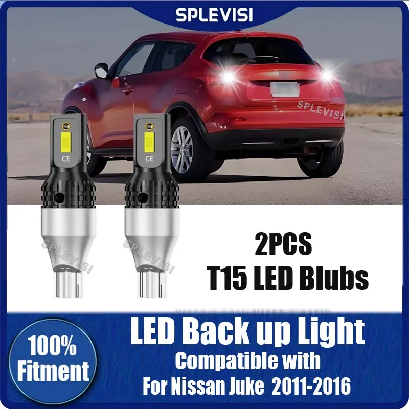 

2pcs 904 908 Reverse Light Back up Lamp Blub Canbus Error Free For Nissan Juke 2011 2012 2013 2014 2015 2016 6000k White