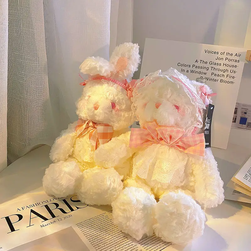 Coniglio peluche bambola giocattolo stili Lolita bambola orso peluche coniglietto morbido giocattoli per bambini ragazze compleanno regalo di natale