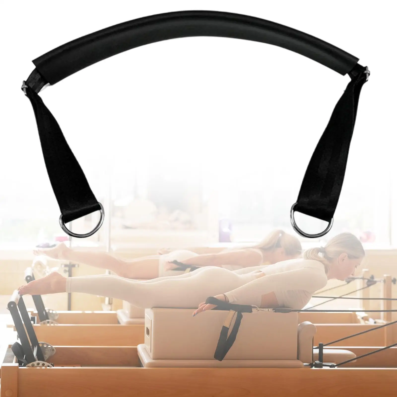 Pilates Reformer Strap Adjustable Length Portable Workout Equipment for Women Yoga Pilates Accessories Kit