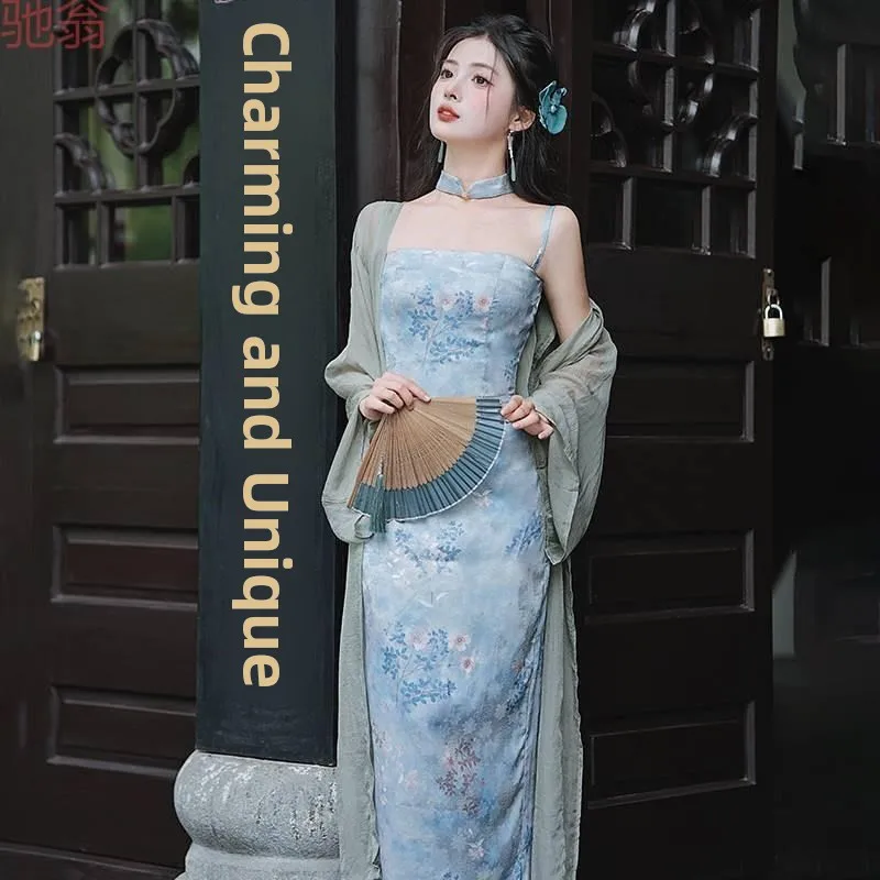 

Нежный синий ремешок Dr, красивый новый китайский кардиган, летнее новое поступление, мягкий женский кардиган Sle Ele Faion Dr