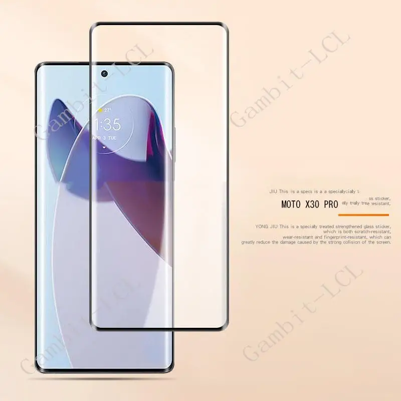 2 Chiếc Ban Đầu Full Kính Cường Lực Cho Motorola Moto X30 Pro S30 Edge 30 Cực X30Pro Màn Hình Bảo Vệ Tấm Bảo Vệ Keo bao Da Phim