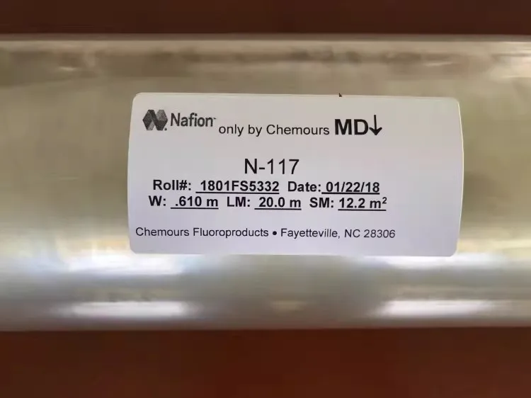 Proton Exchange Membrane 117 Membrane perfluorinated sulfonic acid ion N117 (10x10 cm, 10x20 cm, 20x20 cm)