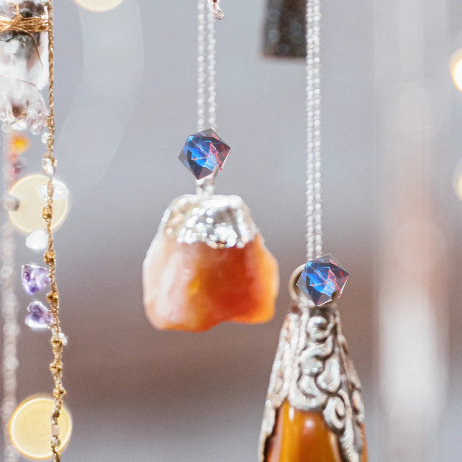 200Pcs Double Color Painted Beads Acrylic Spacer Loose DIY Craft Geometric Shapes for Jewelry Making Necklaces Bracelets Hair