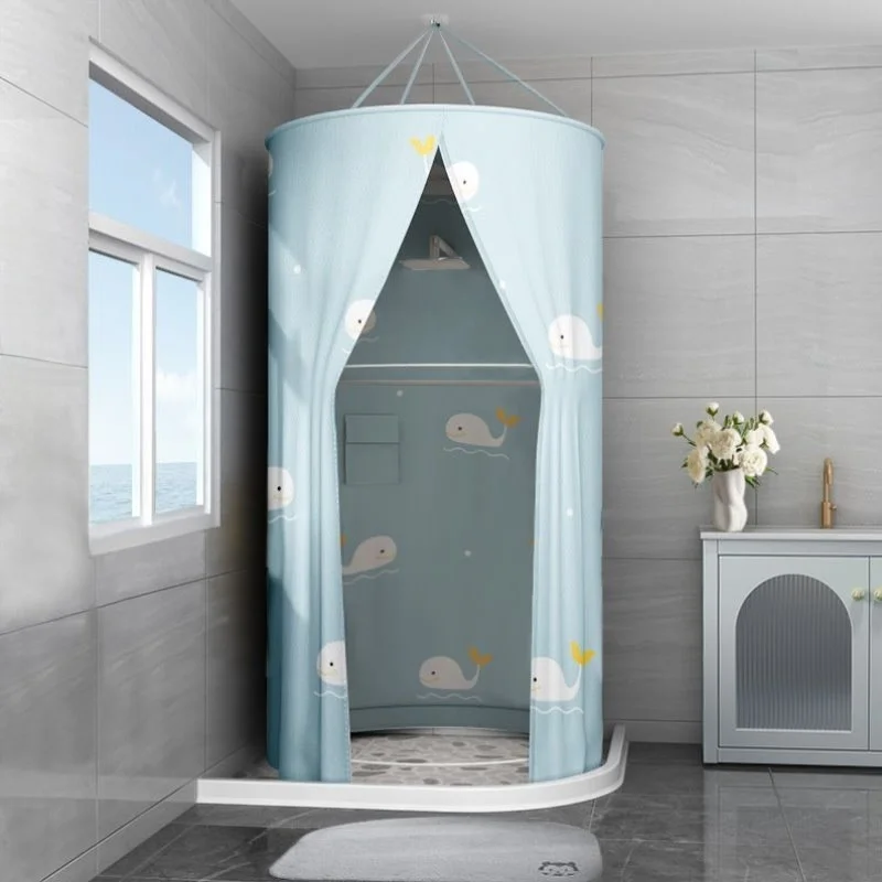 

Thermostatic Baby Bath Tent Simple round Steam Room Insulated Bath House Portable Bathroom Polyester Material Home Cleaning T...