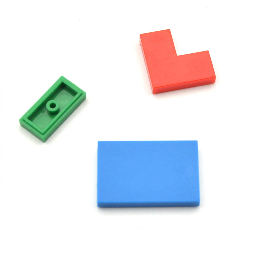 Blocs de construction lisses et fins, 150 pièces, bricolage, pièces de jouets multicolores, figurines en vrac, briques, carrelage, jouets éducatifs pour enfants, cadeau