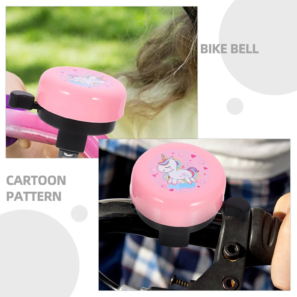 2 Pcs Bicycle Bell Unicorn Bike for Kids Girls Scooter Ring Bells Mountain Ride Basket Toddler