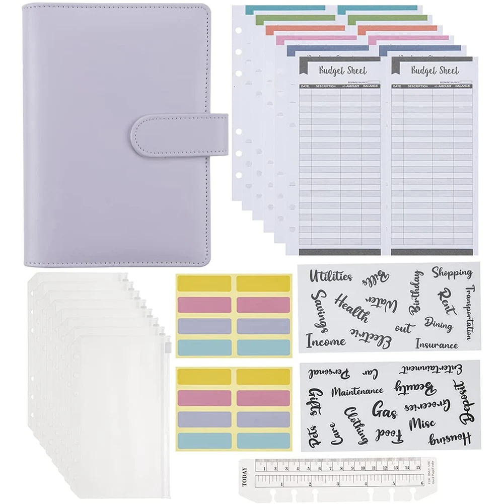 Папка для денег и денег, используется для средств, для менеджера по денежным расходам, для управления финансами, с искусственной кожей, конверт на молнии