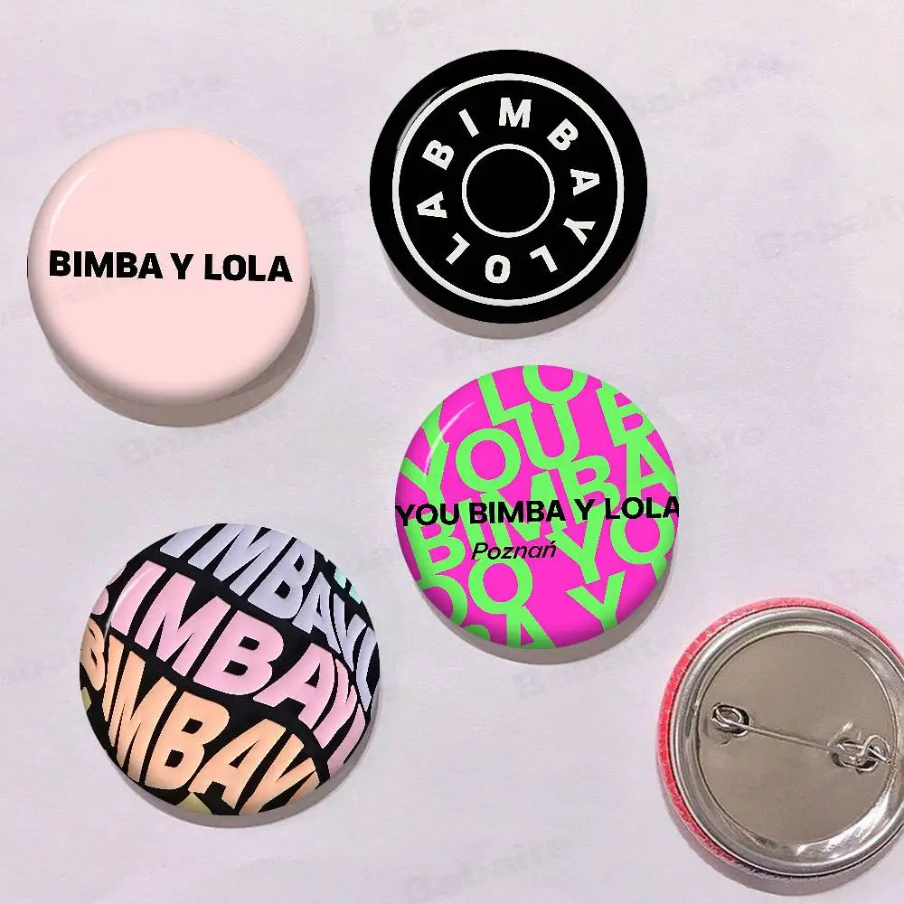 Fashion B-B-BimbaeS L-LolaeS Anime Brooches Cute Cartoon Badge Jacket Jeans Lapel Pin Gift Accessorie