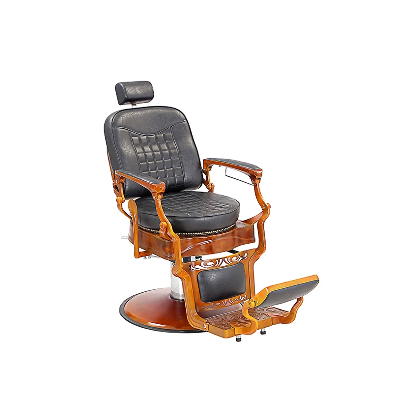 

Superior Quality HONGZI Contemporary Heavy-Duty Hydraulic Recliner Chair Hot Sale Synthetic Leather for Barber Shops and Salons