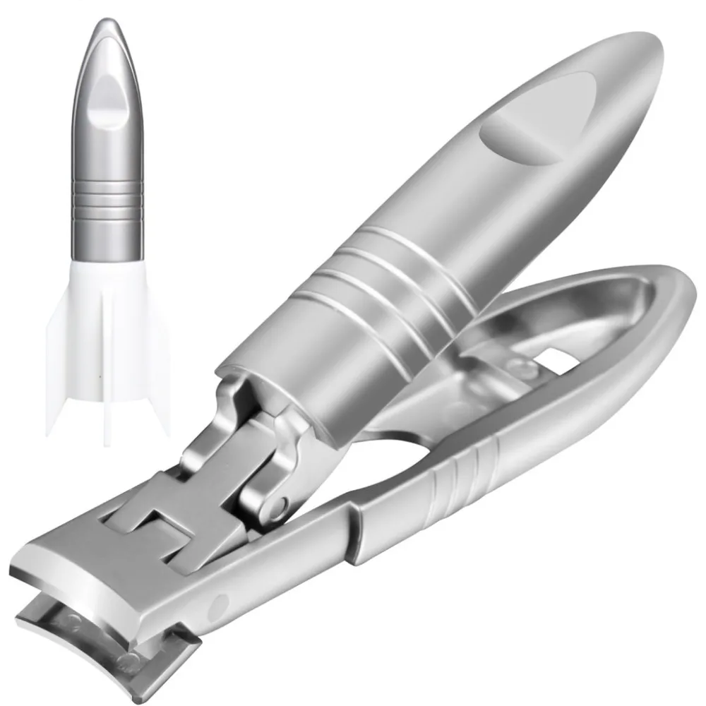 

​Professional Anti-Splash Nail Clippers Stainless Steel Wide Jaw Design for Thick Toenails Fingernails Manicure Pedicure Tool​