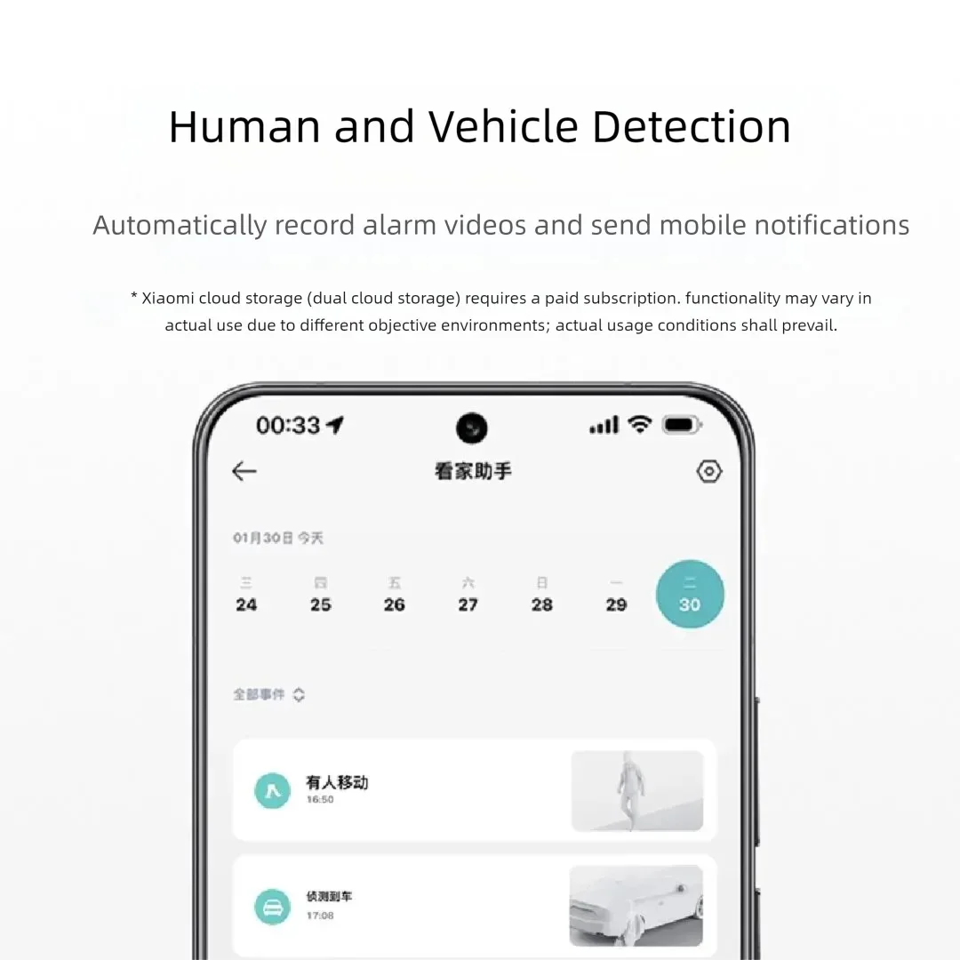 Xiaomi Outdoor Camera CW500 Dual-Lens WiFi 6 360° Dual 4MP 2.5K IP66 AI Detection Full-Color Night Vision Smart Mi Home APP CN