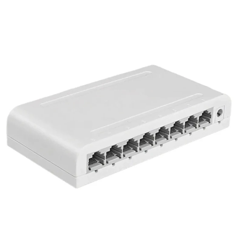 Data Switch,Network Hub,Desktop Ethernet Splitter,Plug & Play Shielded Ports Fanless Quiet