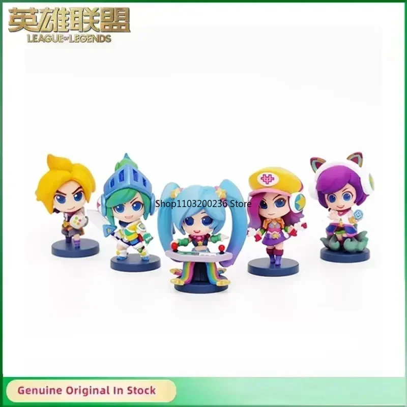 

Original LOL League of Legends Ahri Miss Fortune Ezreal Riven Mini Anime Action Figures Collectible Ornaments Model Toy Gift