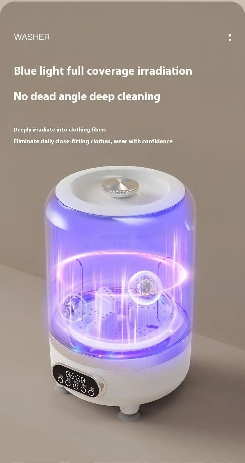 

New Mini Washing Machine Underwear Washing Machine with Dehydration and Portable Charging for Home Use