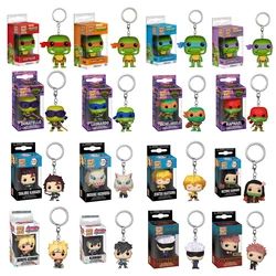 Funko pop-llavero de Tortugas Ninja Mutantes adolescentes, figuras de acción de vinilo, juguetes, Demon Slayer, Jujutsu Kaisen BORUTO