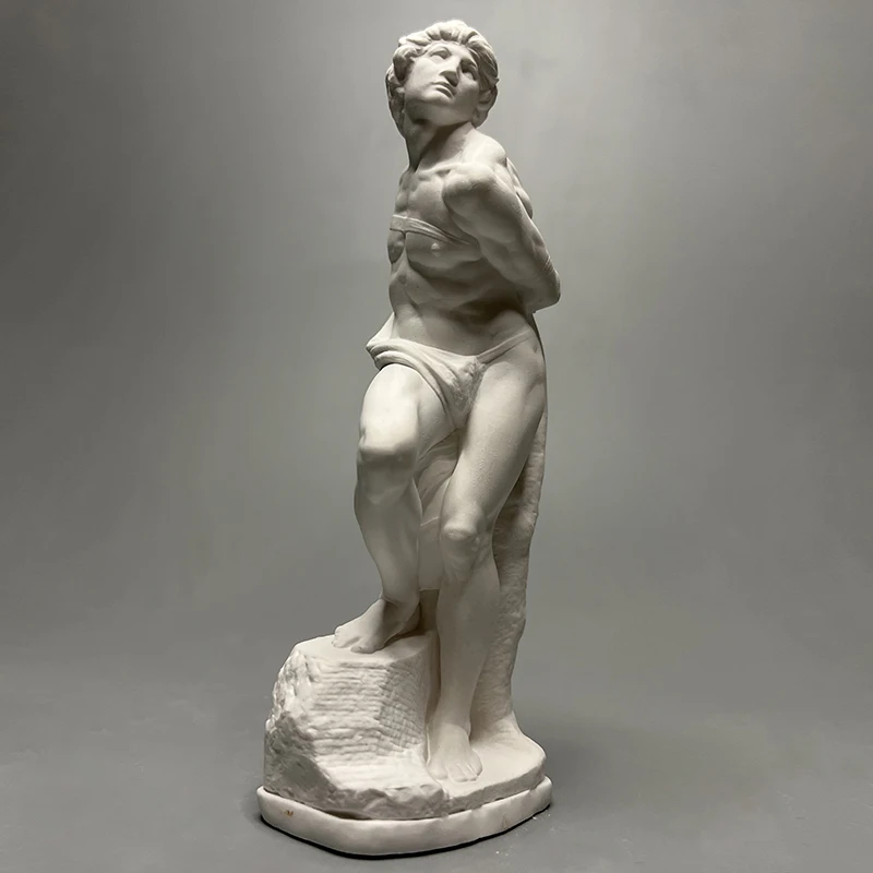 

Michelangelo's replica plaster sculpture, high-end niche creative desktop decoration, art sketching, teaching aids, gifts