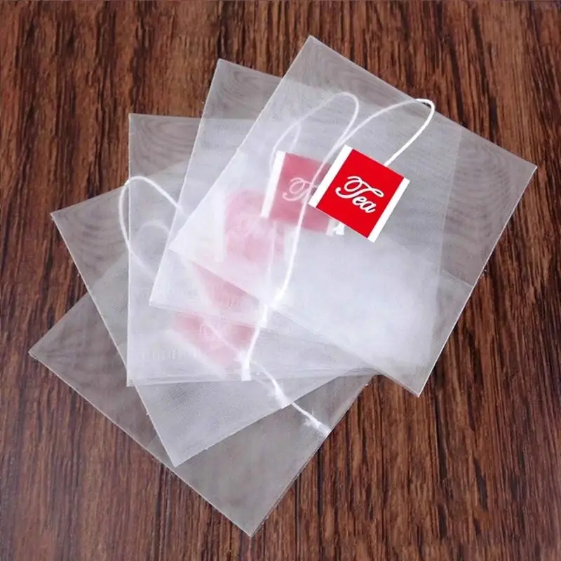 

23GA Teasr Resistant Nylon Teas Pouches With Seal Labels Teas Infuser Bags For Precise Flower Teas Brewing And Storage