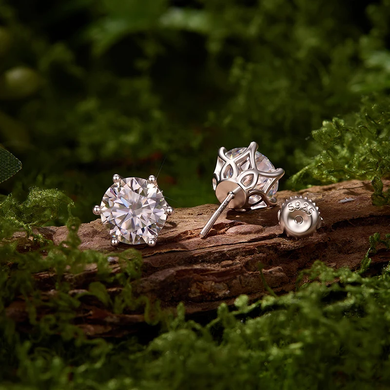 Thumbnail 4 - #50 Latest Moissanite Stud Earrings Offers