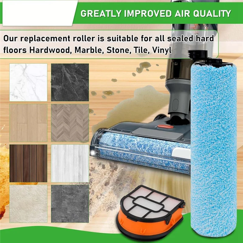 A86I-WD161 فرشاة الأسطوانة واستبدال الفلتر لسمك القرش WD160 WD161 WD260 WD261 WD265 AW261 مرفق فراغ